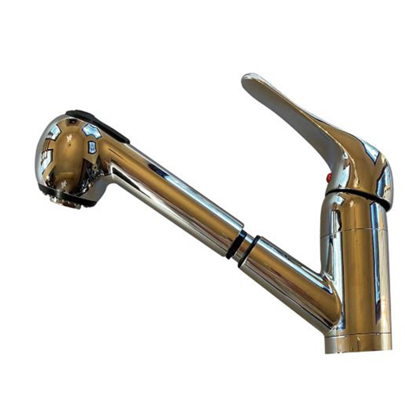 Single Handle Kitchen Faucet In Chrome Finish