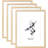 Picture Frame With Mat, Natural Wood Picture Frames Set Of 4 Packs, Wood Frame High Definition Glass Frame, MDF Wood Frame Tabletop And Wall Mounting Horizontal Or Vertical Display-883261204-883261203
