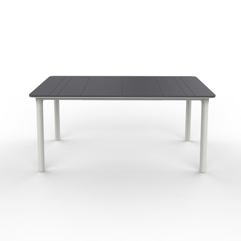 Noa Outdoor Dining Table, Dark Gray