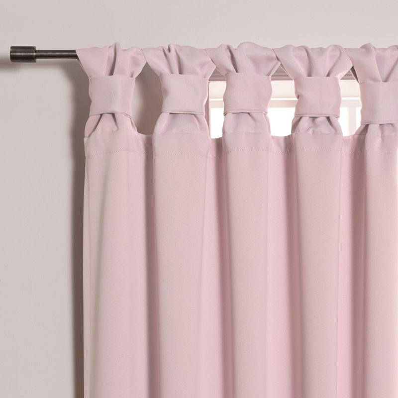 Molloy Insulating Curtain Pair, l 52" x L 63", Rose pâle