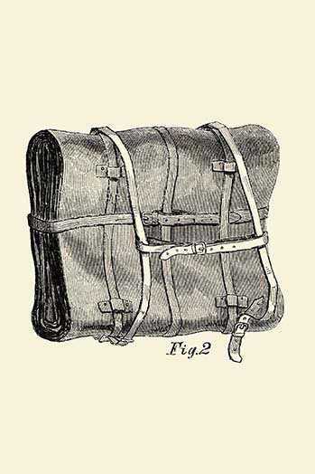 « sac dos sacr », reproduction d’art, H 36 po x l 24 po