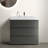35.8 " W Free Standing Wall Mounted Single Double Single Vanity Bathroom Vanity With Ceramic Top-92615209