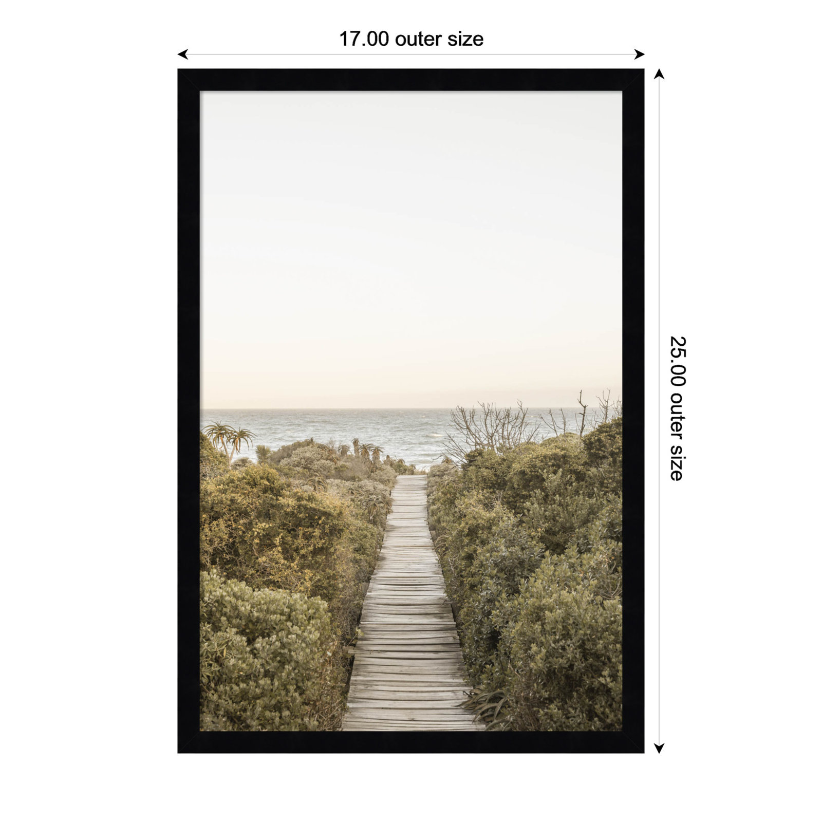 Partlow "Boardwalk" Print by Shot by Clint, Black, 25" H x 17" W