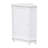 White Bathroom Cabinet Triangle Corner Storage Cabinet With Adjustable Shelf Modern Style MDF Board