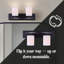 Éclairage pour salle de bain 2 lumières à intensité variable noir / blanc Cusack