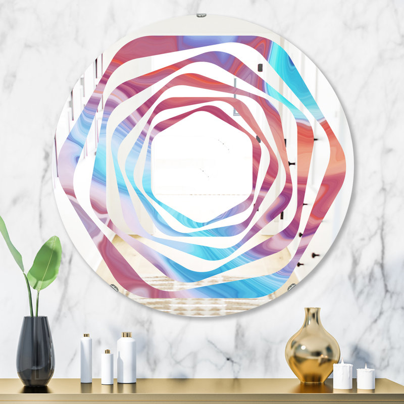 Miroir mural Whirl, H 31,5 po x l po