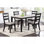 Ensemble de salle à manger 5 pièces Classic Classic Black Finish