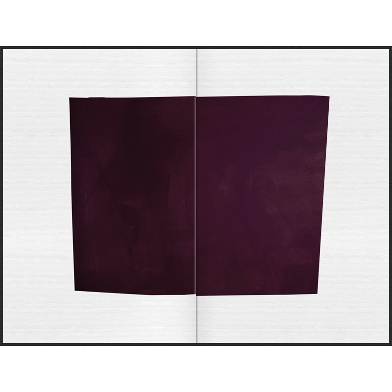 Purple Blocks Print by Lillian August