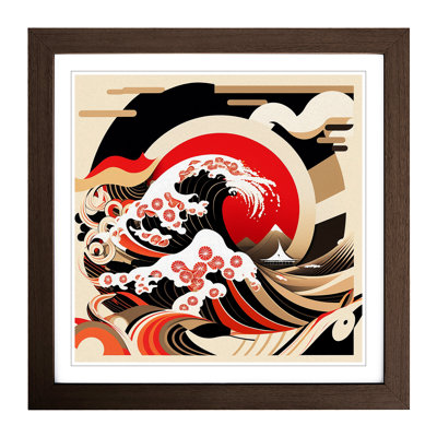 Japanese Wave Constructivism No.1 - Framed Print
