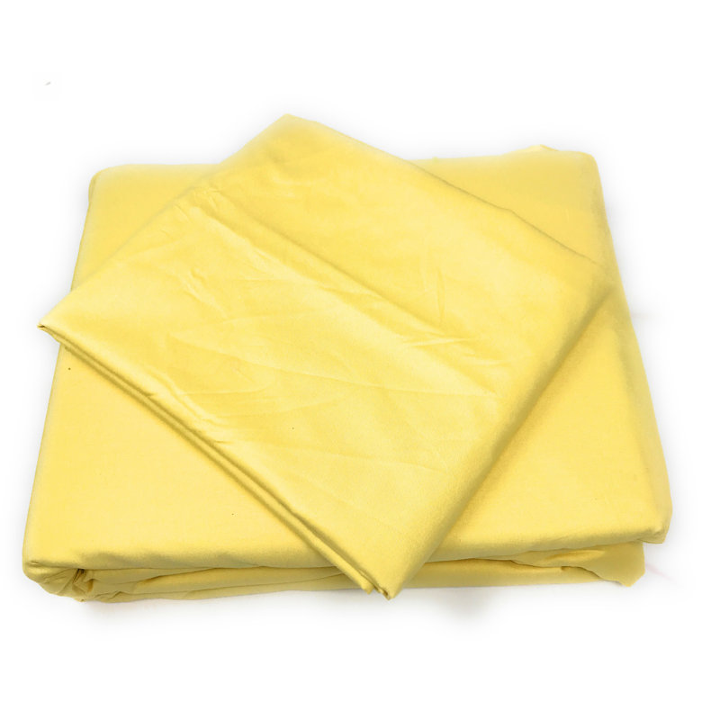 Modern & Contemporary Cotton Duvet Cover, King, Light Yellow
