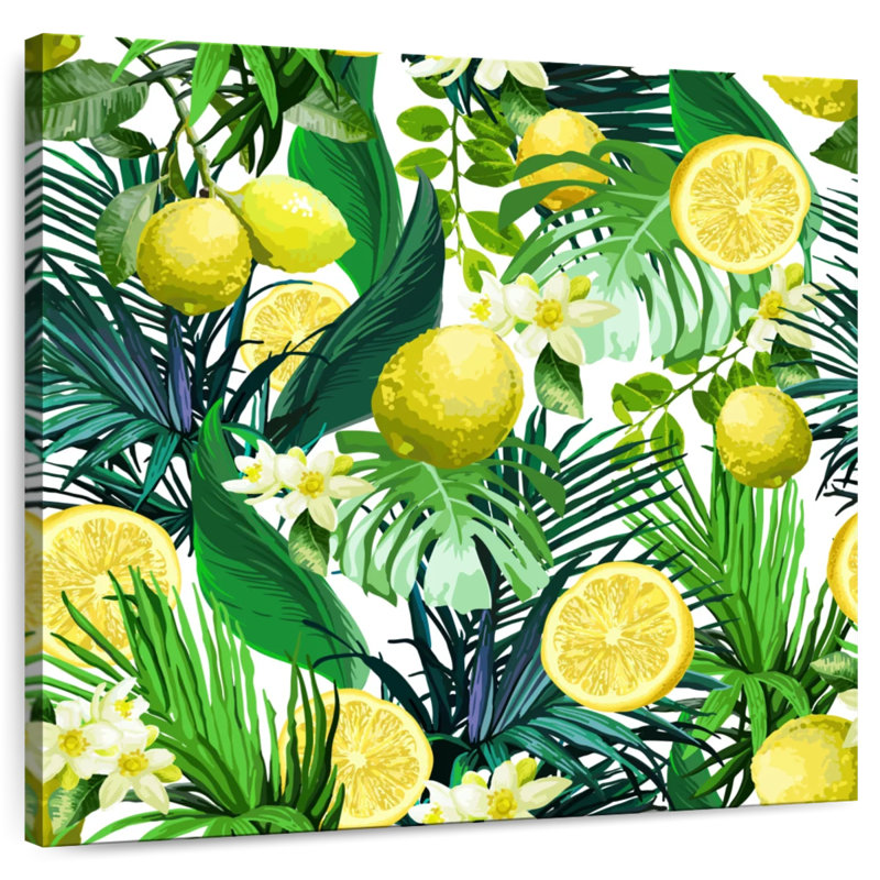 Leaves And Lemons, 36" H x 36" W
