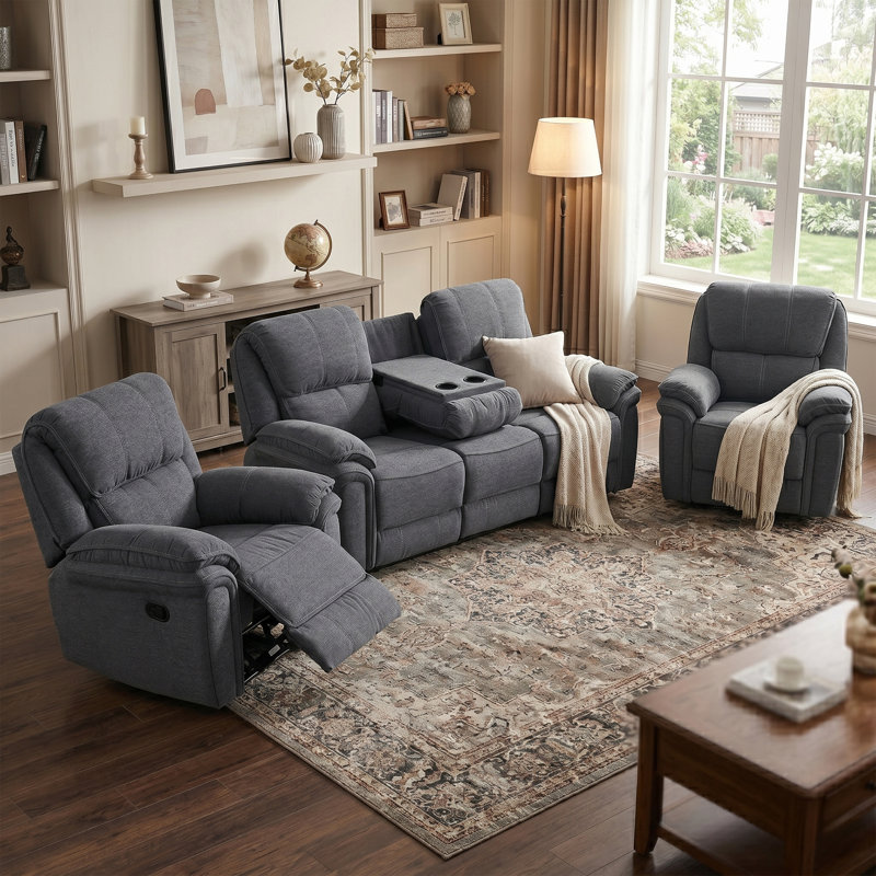 Altovese Sofie Piece Reclining Sofa Set