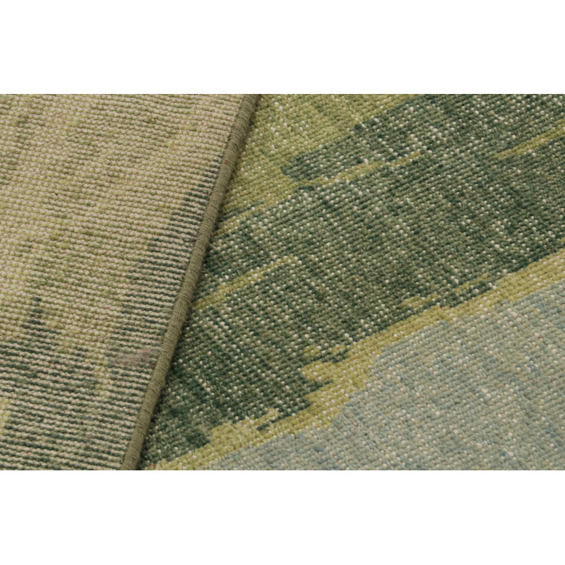 Distressed Homage Hand Knotted Wool Animal Print Area Rug, Rectangle 15' x 24'