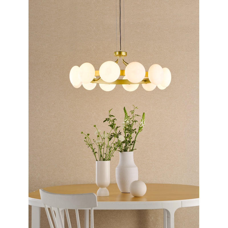 12 - Light Matt Gold Pendant