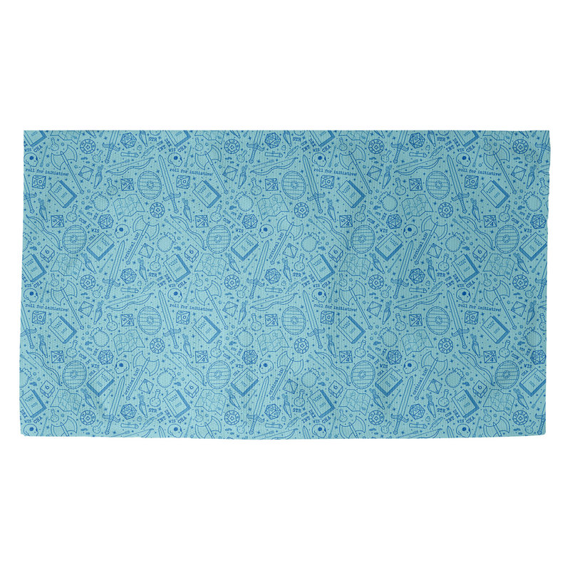 Tapis de porte d’intérieur rpg Avicia, Rectangle 5 pi 2 1/2 po x 7 pi 2 po, Bleu