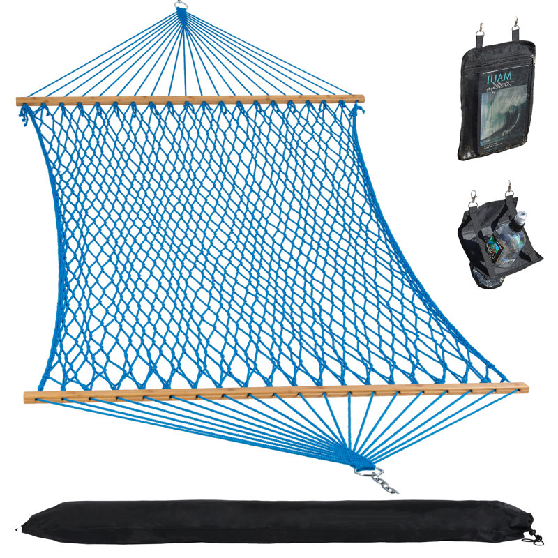 Hamac avec barre d'écartement Antha, Bleu