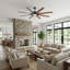 Ventilateur de plafond 72 po Modern Farmhouse