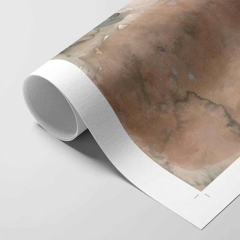 Mud Play I - Impression sur toile seulement - NON-CADRE, H 27 po x l 18 po