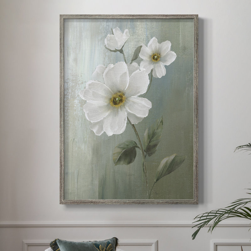 «White Fancy II», reproduction encadrée - bois massif 48985, 11'' H x 9'' W