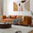 Mary Top Grain Leather Wide Sofa