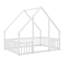 Lit double pleine grandeur avec clôture, garde-corps et structure de lit en bois massif pour enfants, garçons et filles-1179468996