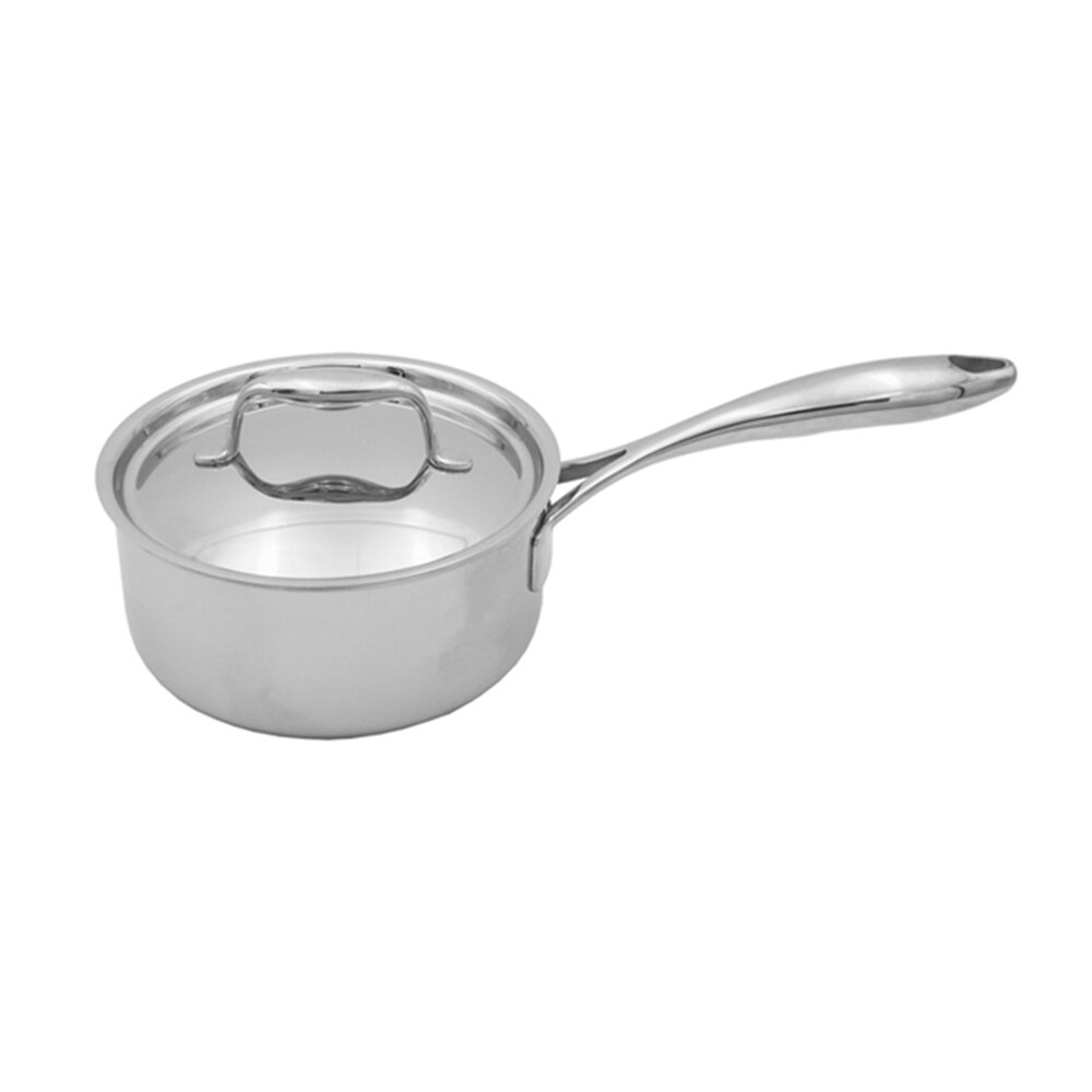 Stainless Steel Sauce Pan - Induction Ready - Round - Silver - 6.5