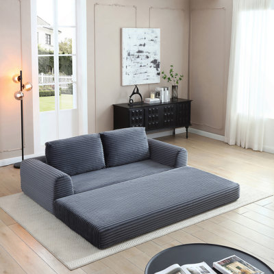 Canapé-lit convertible 2 en 1 pliable avec fonction escamotable et conception modulaire pour les espaces de vie modernes.
