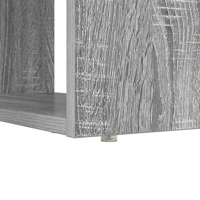 Desk Engineered Wood Medium Desk, Grey Sonoma