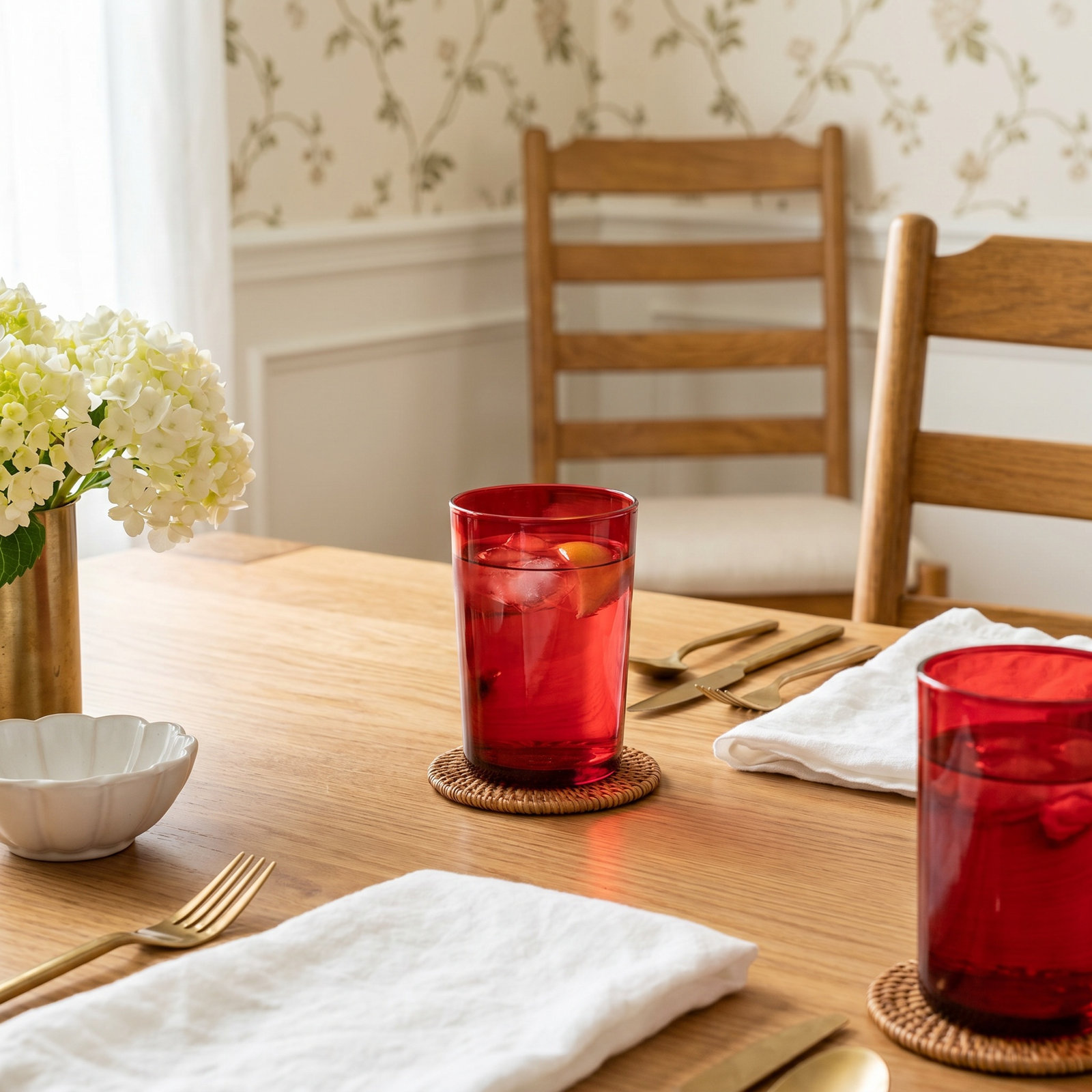 Red Drinking Glass