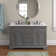 Currahee 54'' Free-standing Double Bathroom Vanity with Engineered Stone Vanity Top