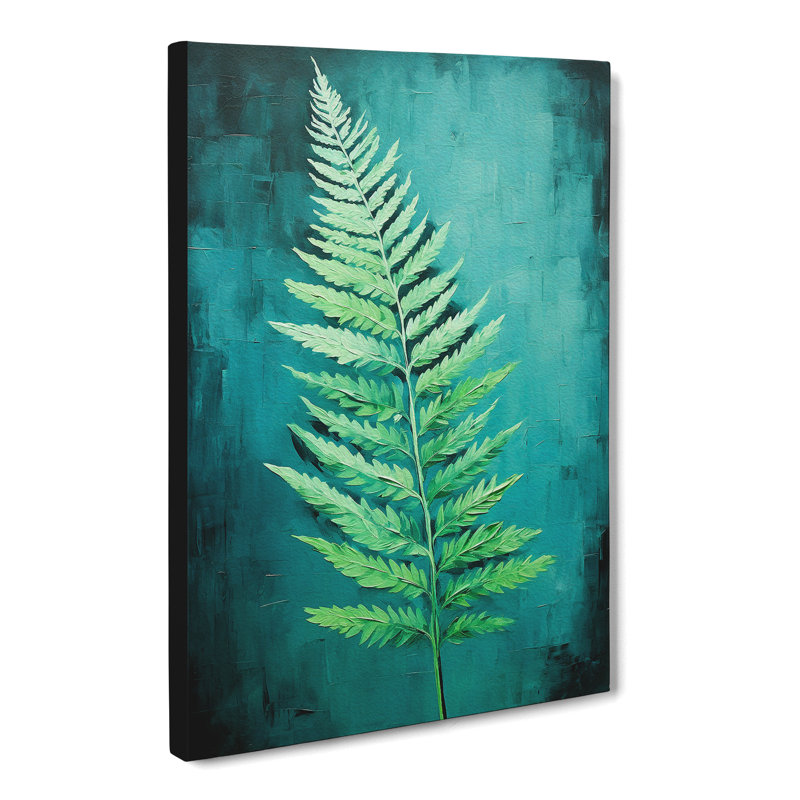 Fern Leaf Modern - No Frame Print, 50cm H x 35cm W x 3cm D