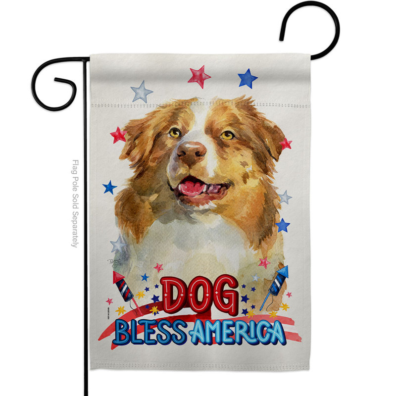 Double Sided 18.5 in. H x 13 in. W Polyester Animal Garden flag