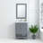 Bernharda 22 in. W x 32 in. H Modern & Contemporary Rectangular Framed Surface-Mount Bathroom Vanity Mirror in Charcoal Gray-1368959435-1368959445