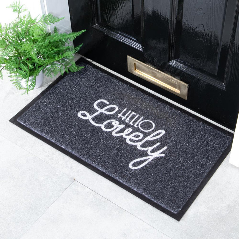 Corlyn Non-Slip Doormat, Black