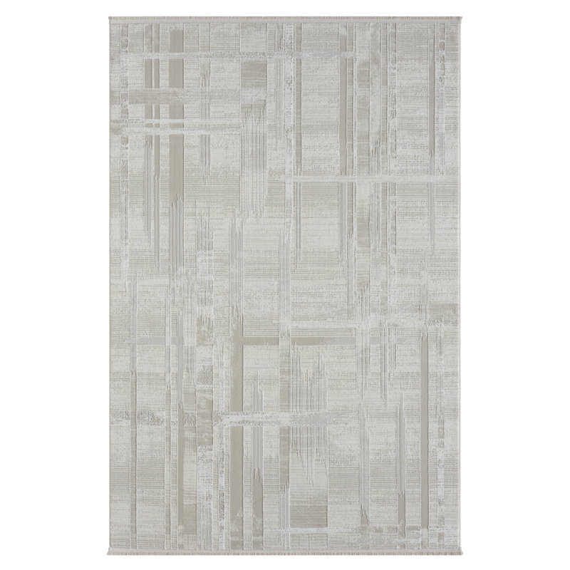 Eliana Machine Woven Cream Indoor Rug, Rectangular 160 x 230cm