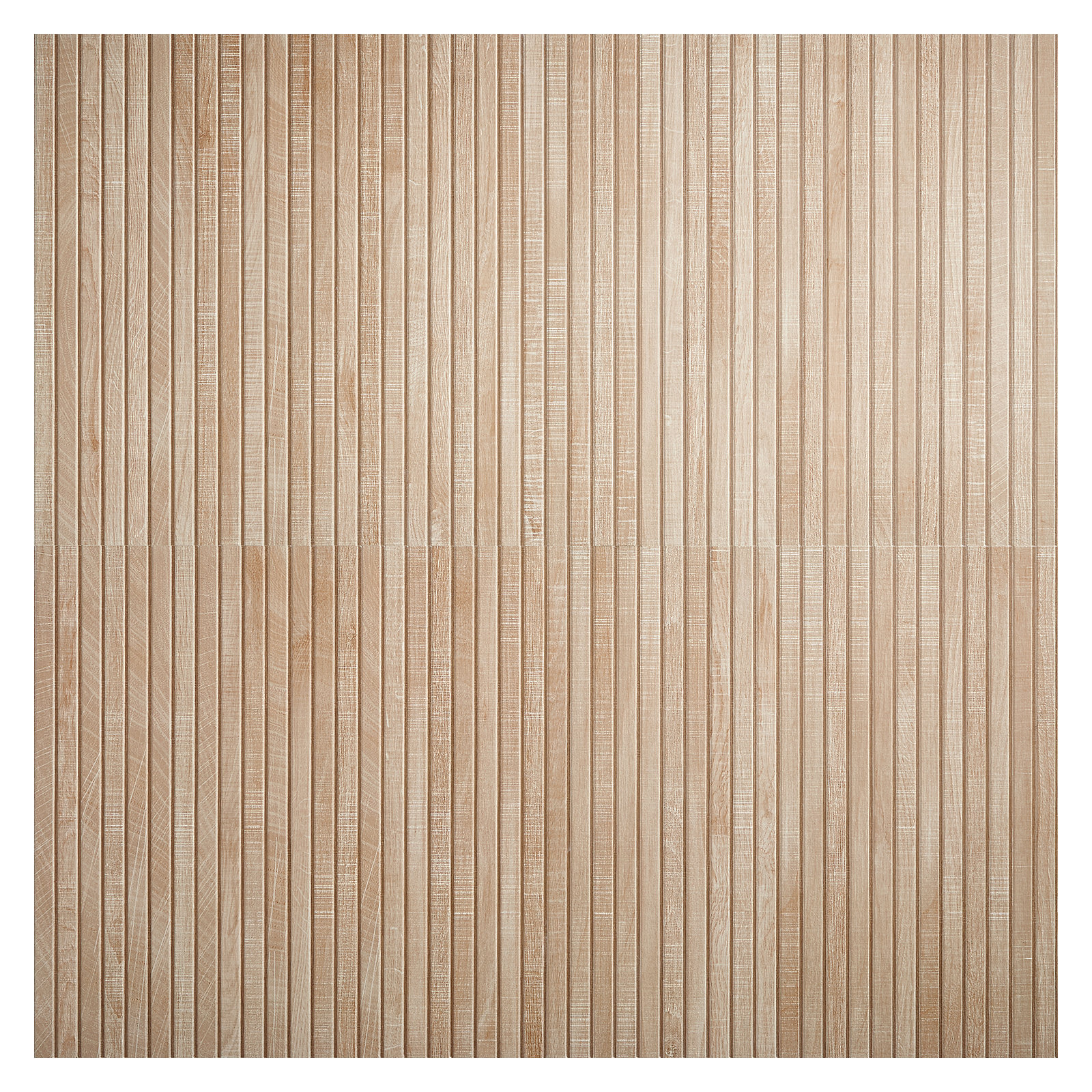 Auburn Ribbon 24 in. x 48 in. Porcelain Ribbed Wood Look Wall Tile (15.49 Sq. Ft. / Case), Brown