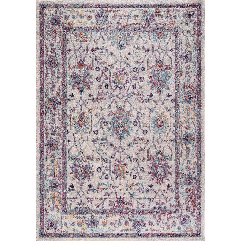 Soft Medium Pile Area Rugs Living Room Carpet Pad Oriental Vintage Rug Non Slip Entryway Rug A0086, Rectangle 120 x 180 cm