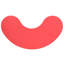 Table d'activité demi-lune en plastique pour enfants-7165796