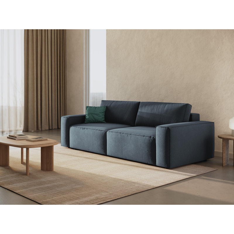 Biles 3 Seater Sofa Bed, Blue