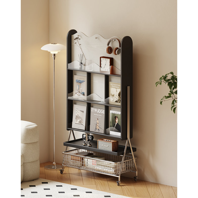 Sliding wheel bookcase