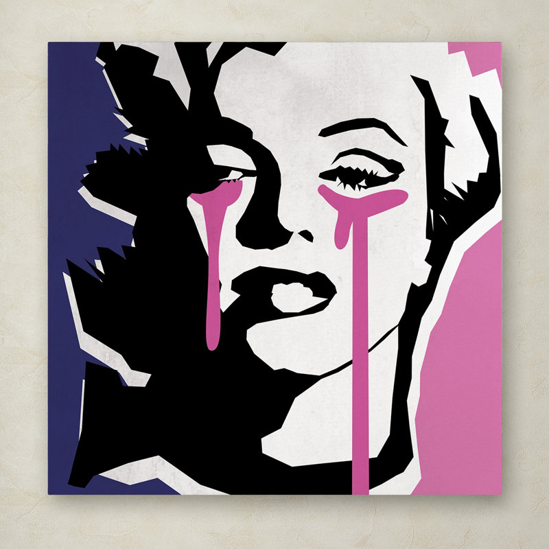 « marilyn monroe iii », impression sur toile tendue, H 14 po x l 14 po x P 2 po