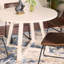 Ensemble de salle à manger 5 pièces, table à manger à tréteaux et 4 chaises élégantes-494967169