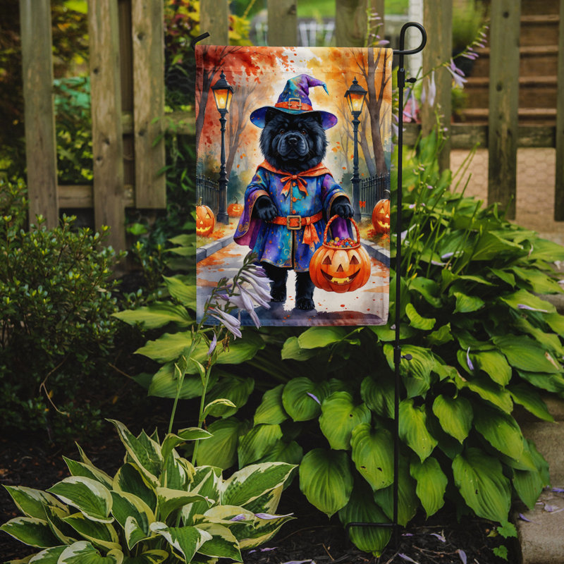 Drapeau du jardin Mastiff, Chow-chow noir