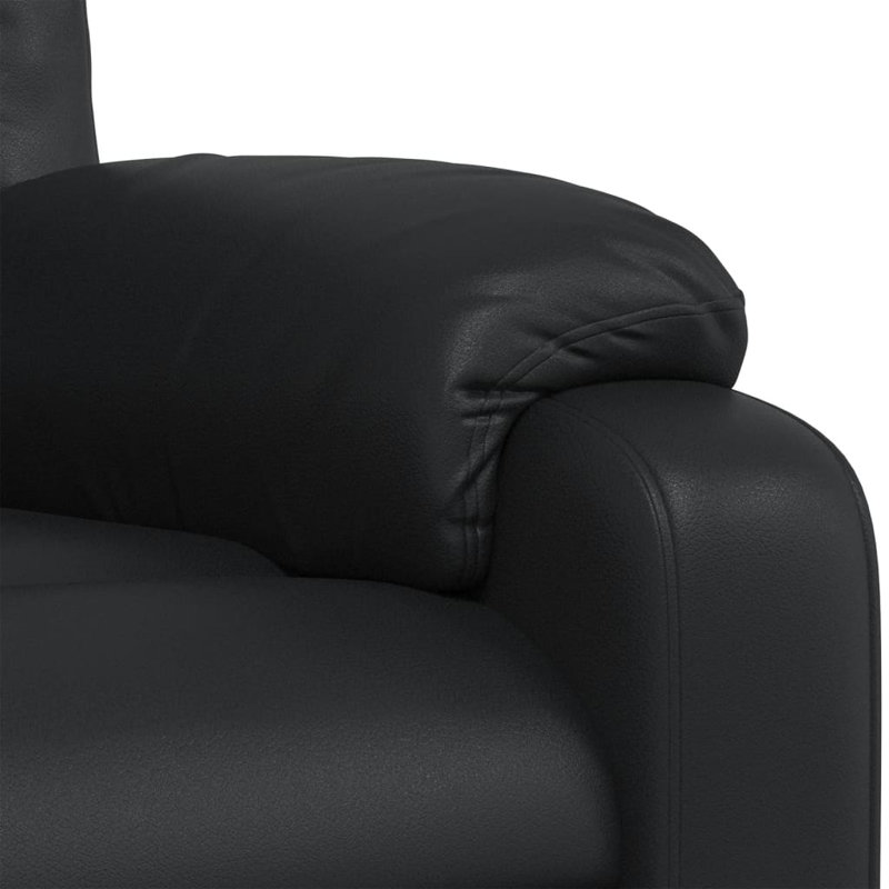 Fauteuil inclinable vidaXL Massage, Similicuir noir