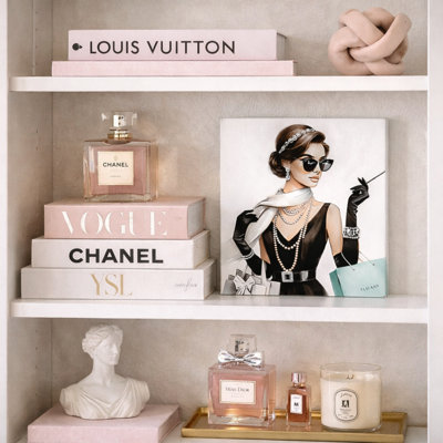 Sophisticated Glam: Tiffany-Inspired Fashion Canvas Wall Art