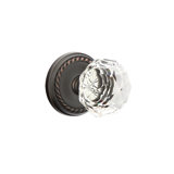 Passage Diamond Crystal Knob with Rope Rose