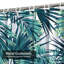 Rideau de douche abstrait vert tropical avec 12 crochets-241948768