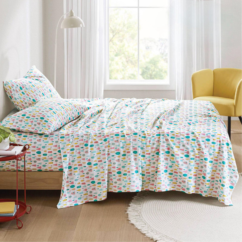 Ensemble de draps en coton 4 pièces