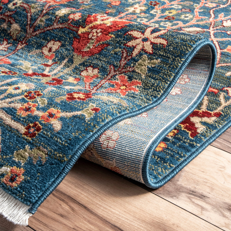 Daves Floral Indoor Rug, Rectangle 6'7" x 9'4"