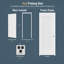 White Primed 1-panel Hollow Core Interior Prehung Wood Moulded Shaker Door With Jambs And Hinges (without Door Lock)-130666575-130666570